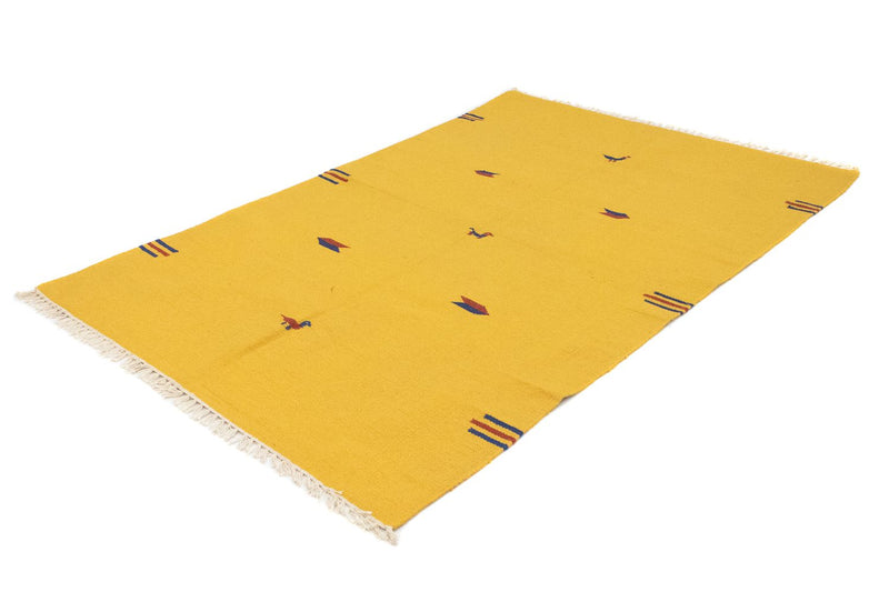 Tappeto Kelim - Tendenza - 200 x 140 cm - giallo