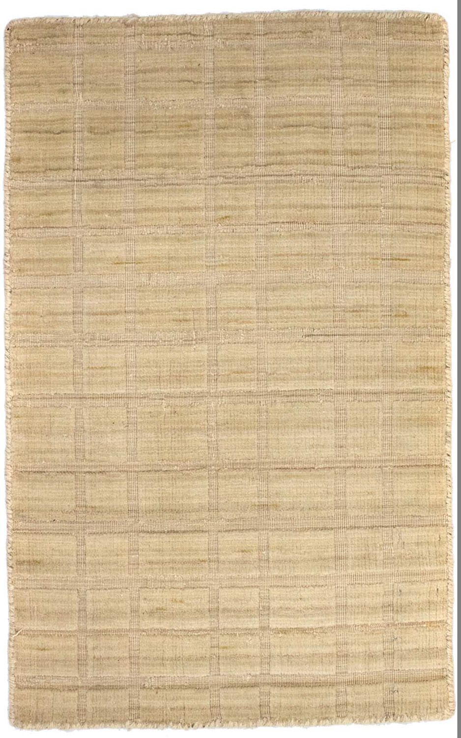 Tappeto di lana - 89 x 55 cm - beige