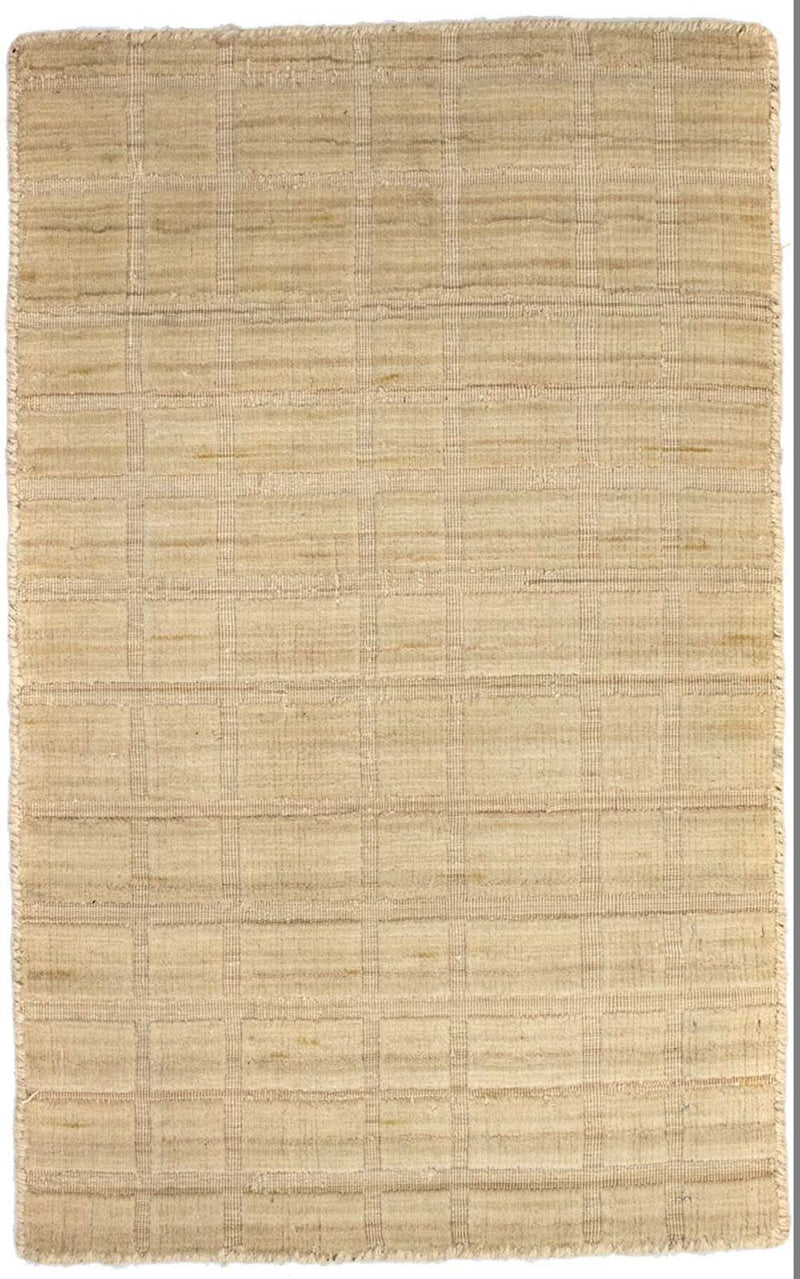 Tappeto di lana - 89 x 55 cm - beige