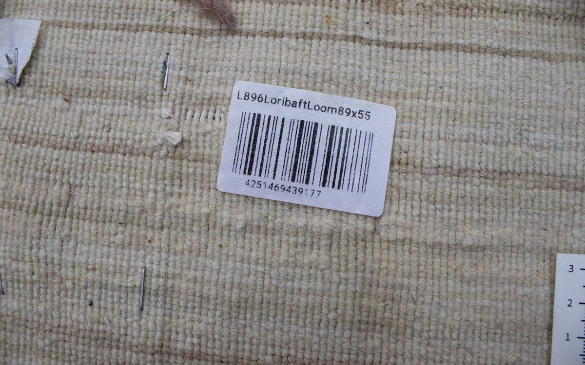 Tappeto di lana - 89 x 55 cm - beige