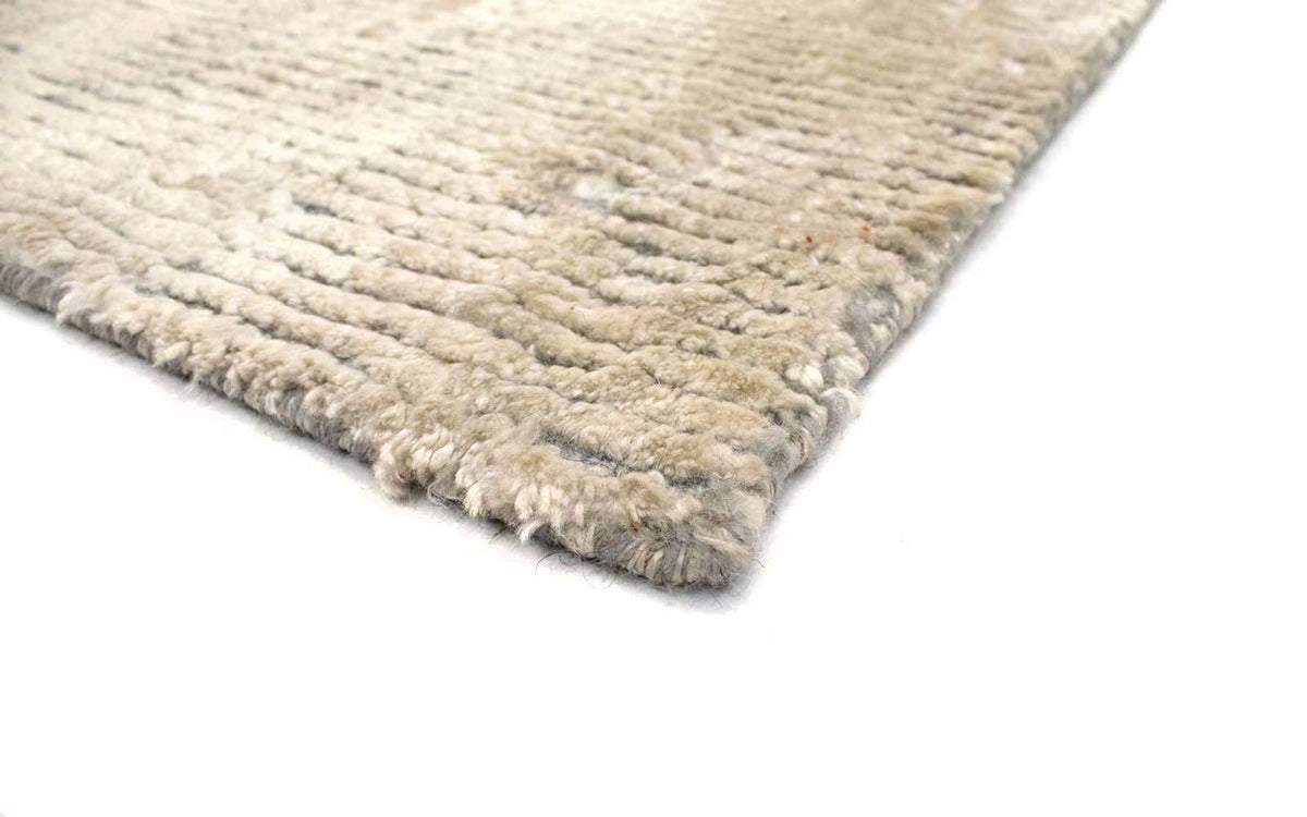 Tappeto in viscosa - 95 x 65 cm - beige