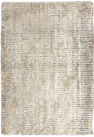 Tappeto in viscosa - 95 x 66 cm - beige