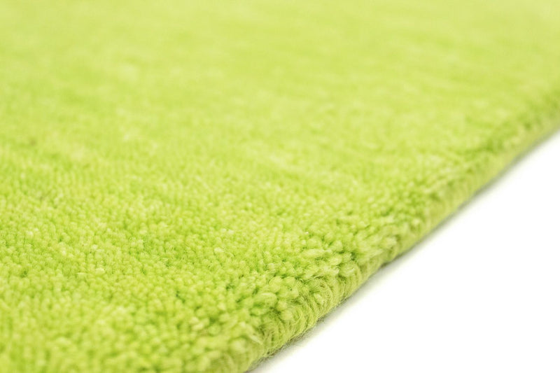 Tappeto corsia Tappeto Gabbeh - Indus - 400 x 80 cm - verde lime