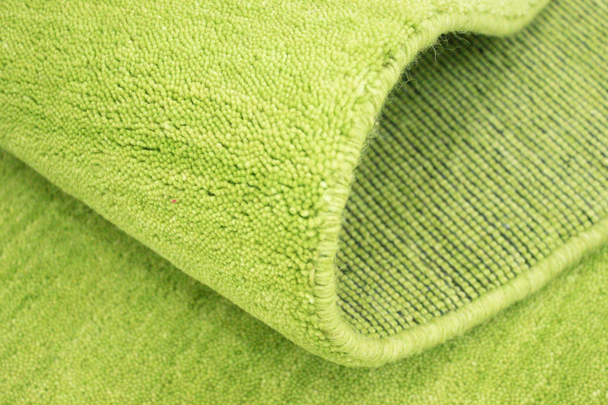 Tappeto corsia Tappeto Gabbeh - Indus - 400 x 80 cm - verde lime