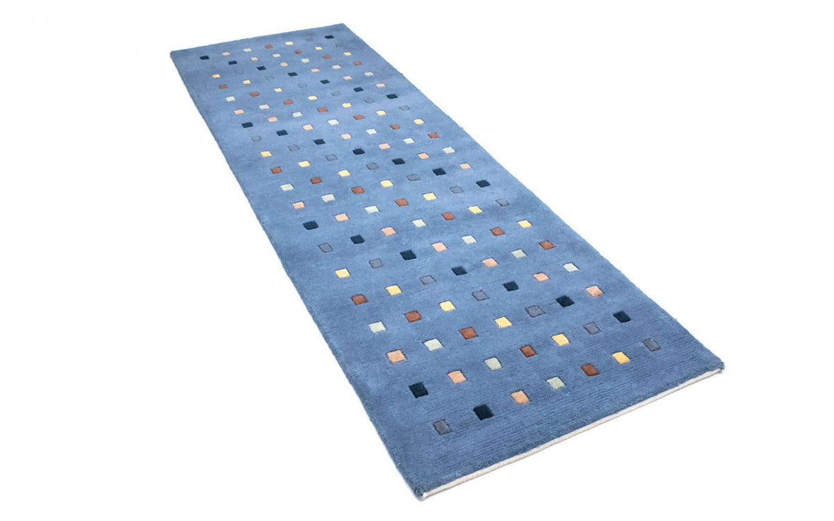 Tappeto Nepal - 140 x 70 cm - blu chiaro
