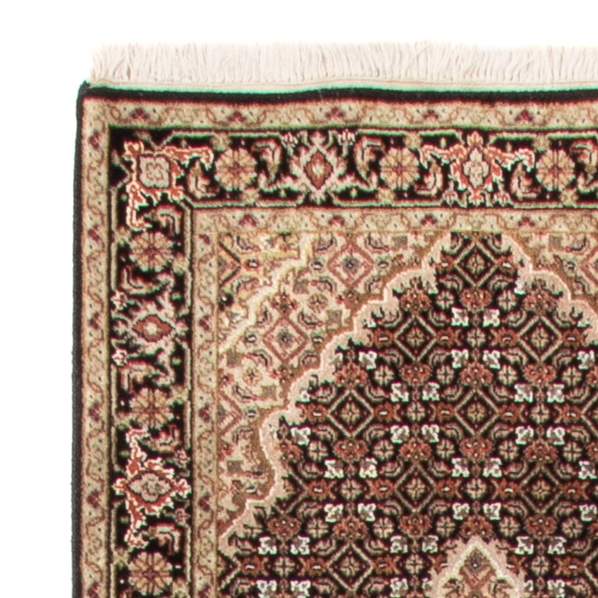 Tappeto corsia Tappeto orientale - Tabriz - 372 x 81 cm - nero