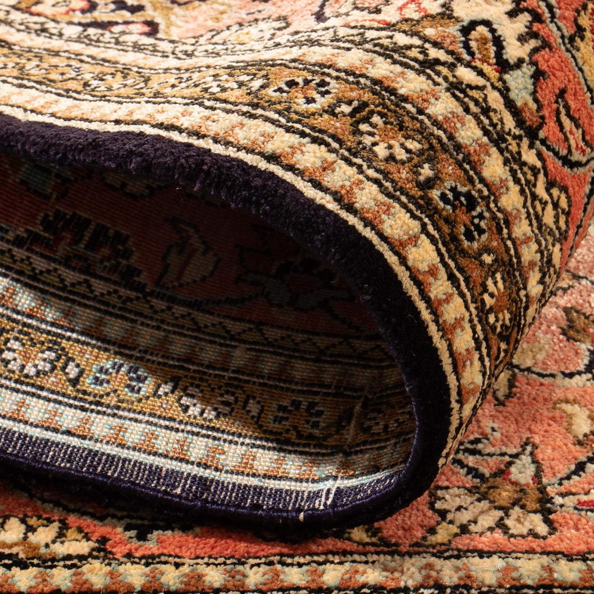 Tappeto di seta - Ghom seta - Premio - 80 x 60 cm - rosso