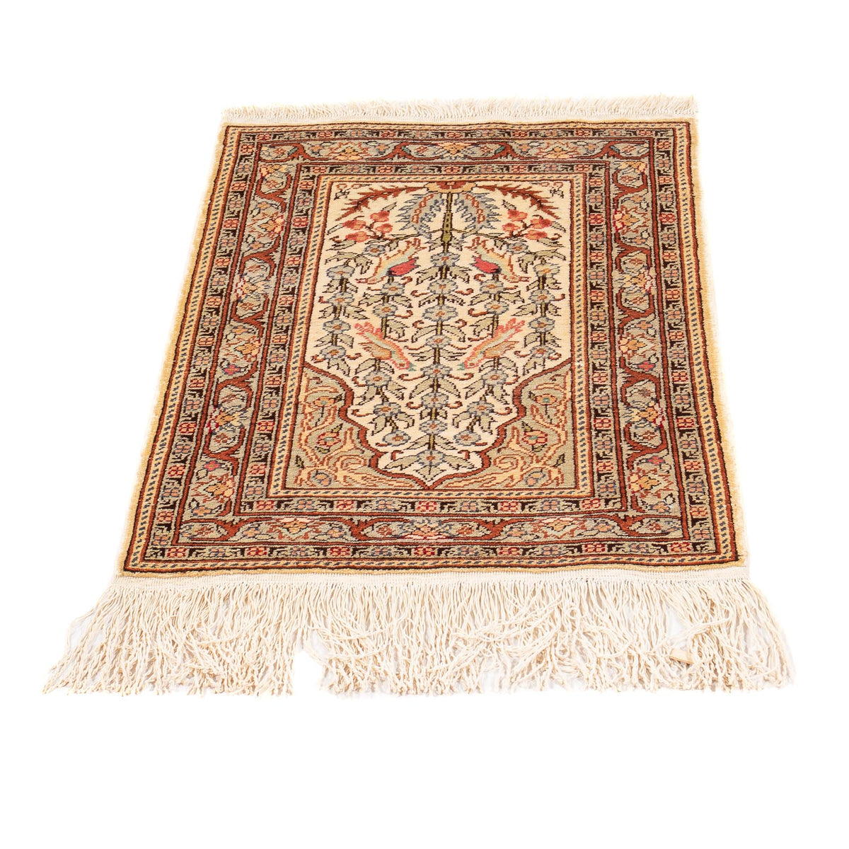 Tappeto orientale - Hereke - 58 x 39 cm - beige