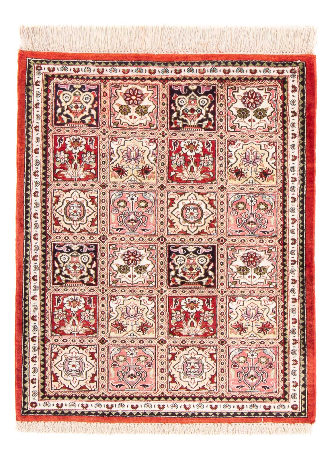 Tappeto di seta - Ghom seta - Premio - 71 x 58 cm - multicolore