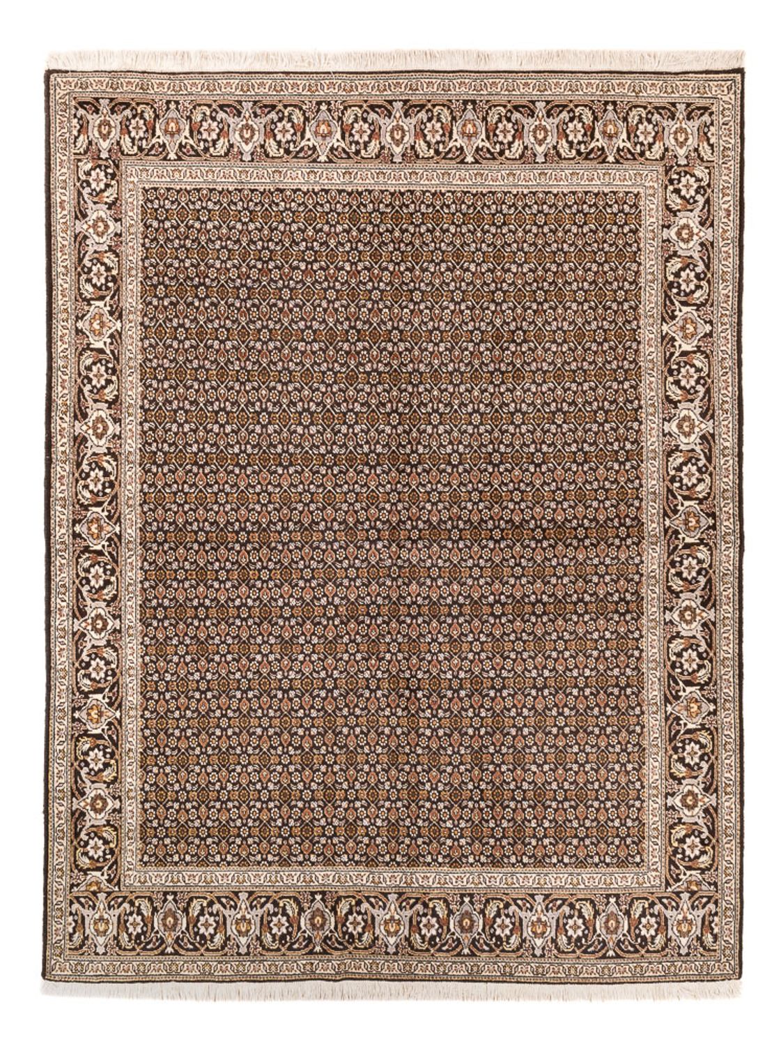 Tappeto Persero - Tabriz - Reale - 195 x 154 cm - beige scuro
