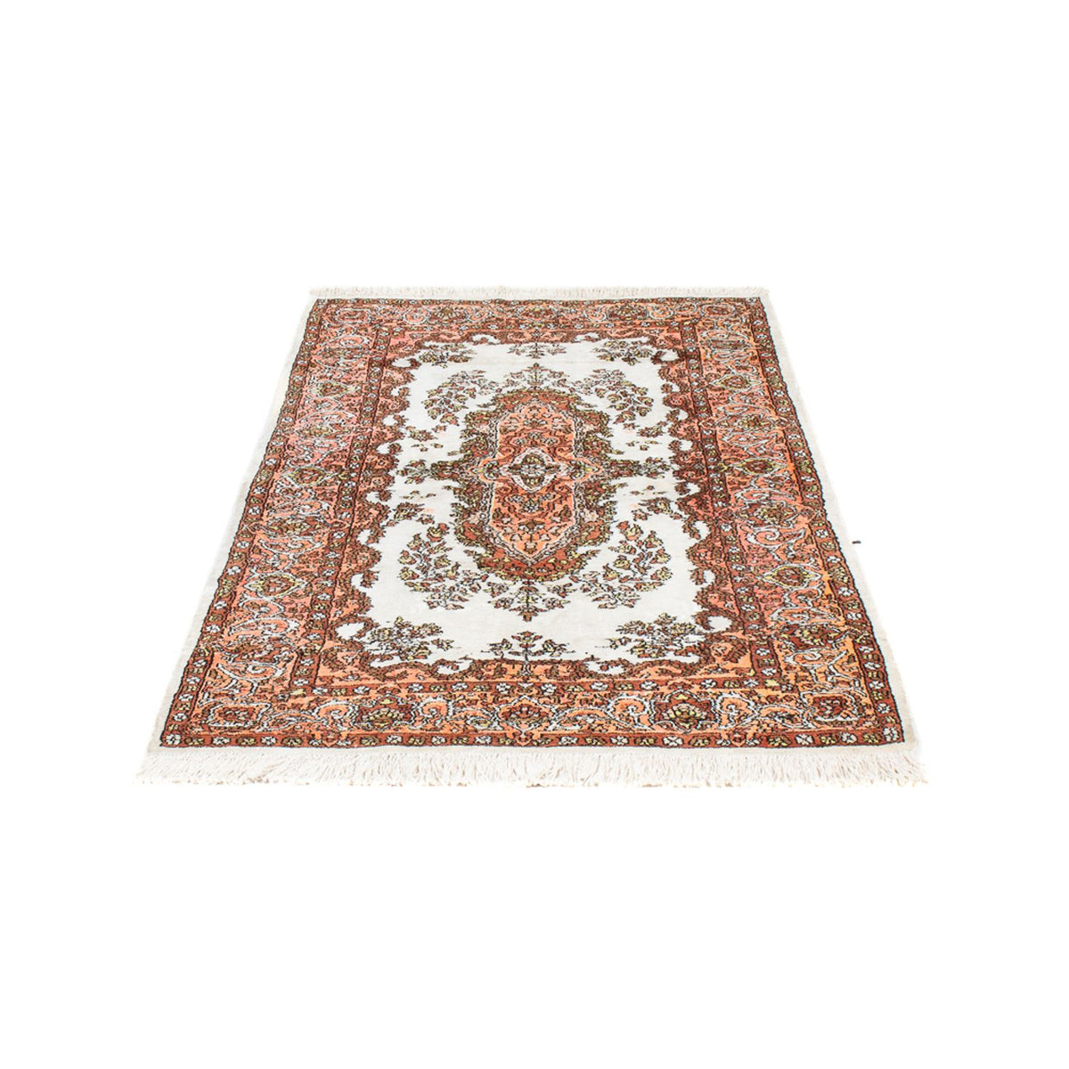 Tappeto di seta - Seta del Kashmir - 158 x 93 cm - beige