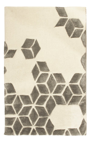 Tappeto di lana - 90 x 60 cm - beige