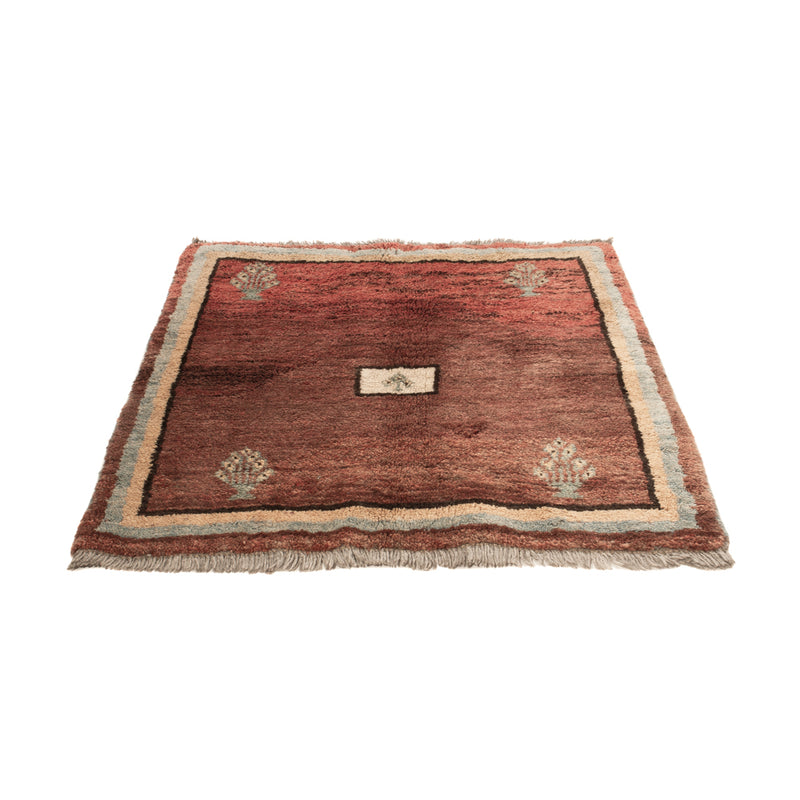 Tappeto Gabbeh - Persero quadrato  - 100 x 93 cm - multicolore