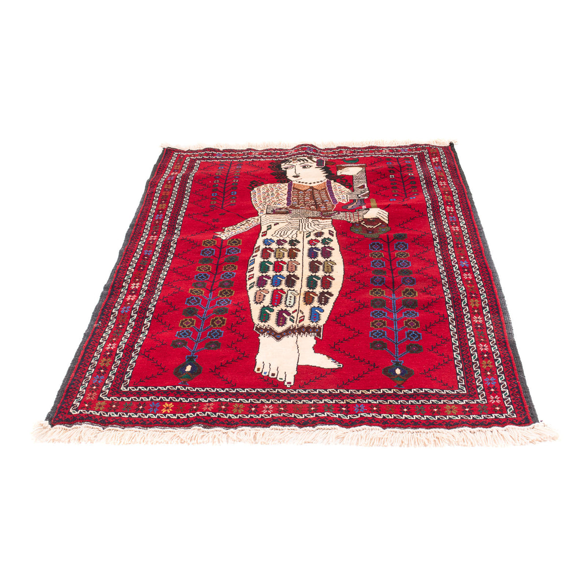 Tappeto Belutsch - 157 x 102 cm - rosso