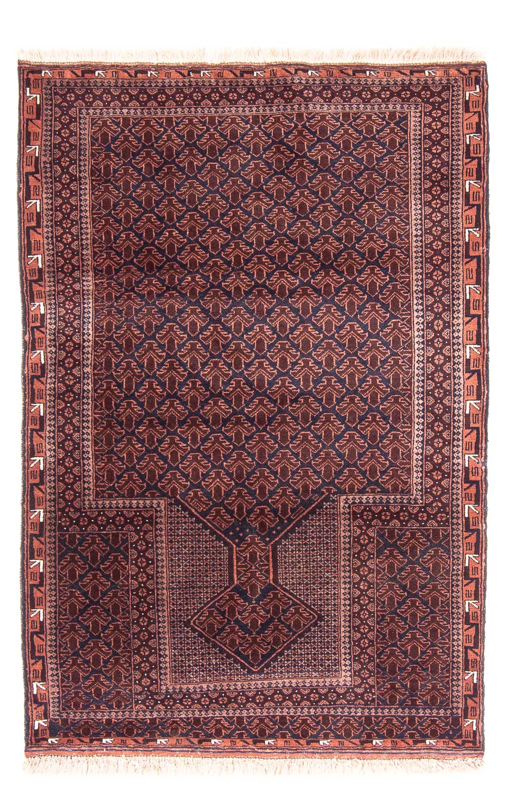 Tappeto Belutsch - Tappeto di preghiera - 138 x 93 cm - blu scuro