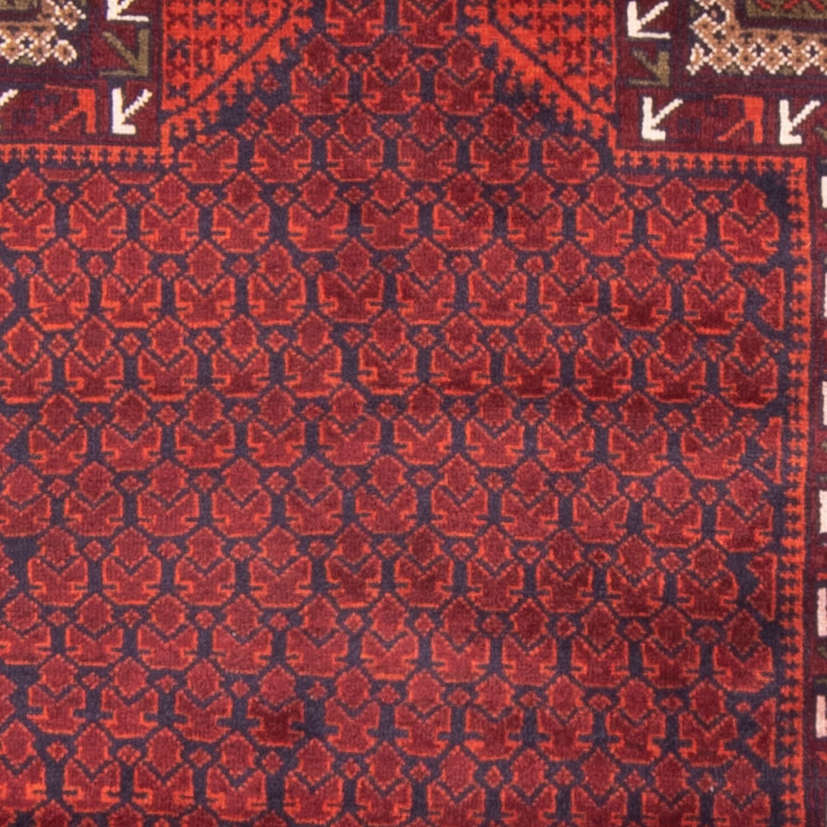 Tappeto Belutsch - Tappeto di preghiera - 150 x 96 cm - rosso