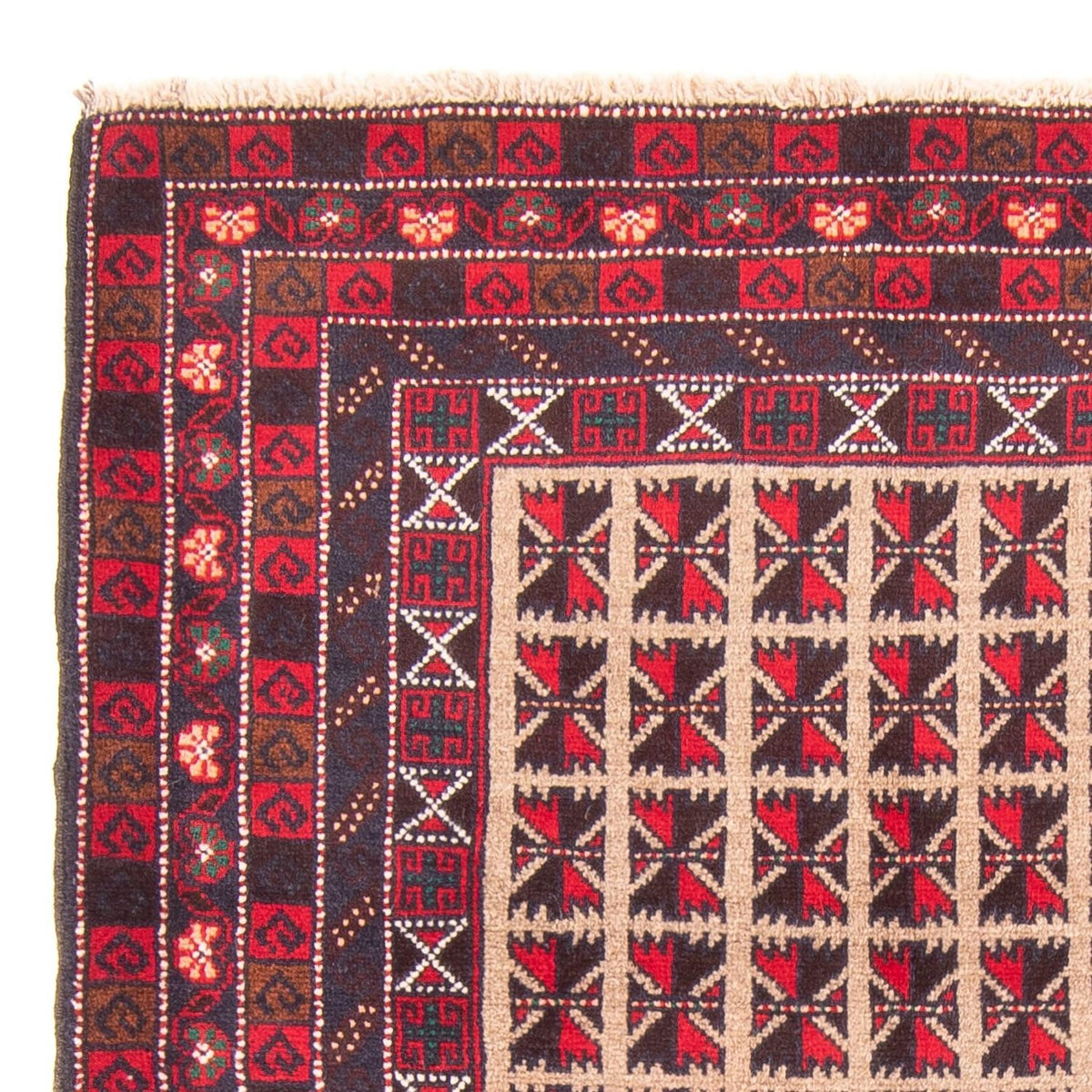 Tappeto Belutsch - Tappeto di preghiera - 140 x 93 cm - beige