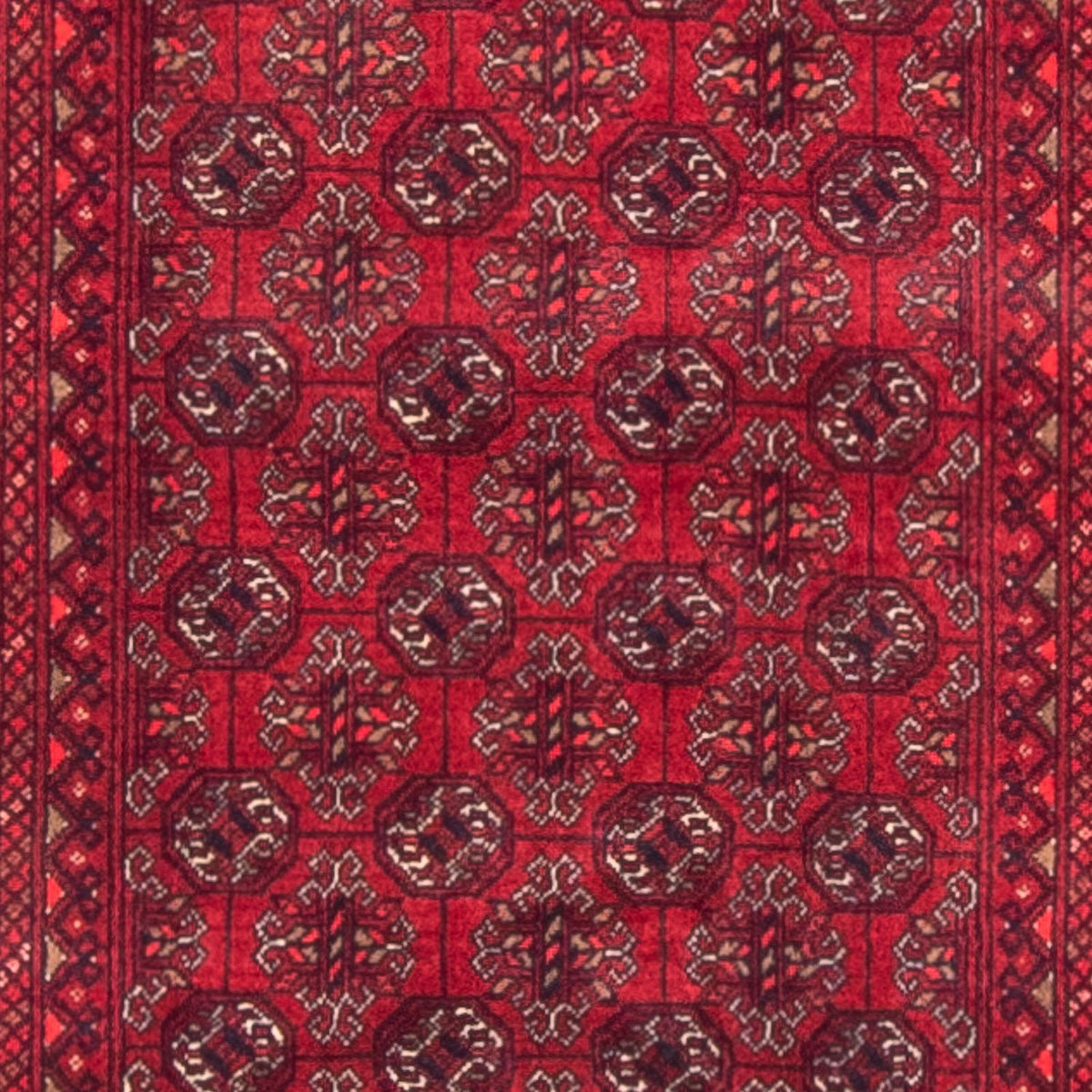 Tappeto corsia Tappeto afgano - Bukhara - 290 x 80 cm - rosso