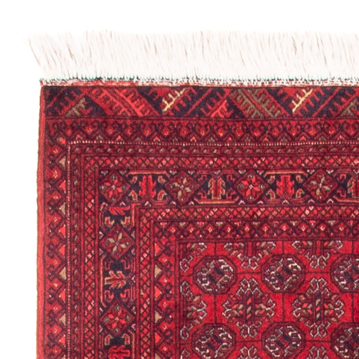 Tappeto corsia Tappeto afgano - Bukhara - 290 x 80 cm - rosso