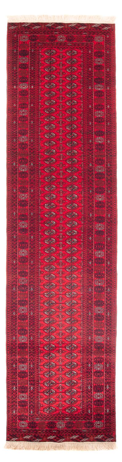 Tappeto corsia Tappeto afgano - Bukhara - 380 x 90 cm - rosso