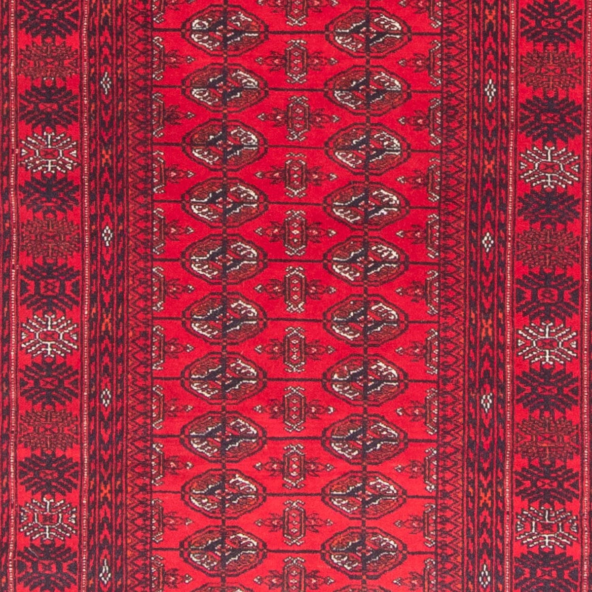 Tappeto corsia Tappeto afgano - Bukhara - 380 x 90 cm - rosso