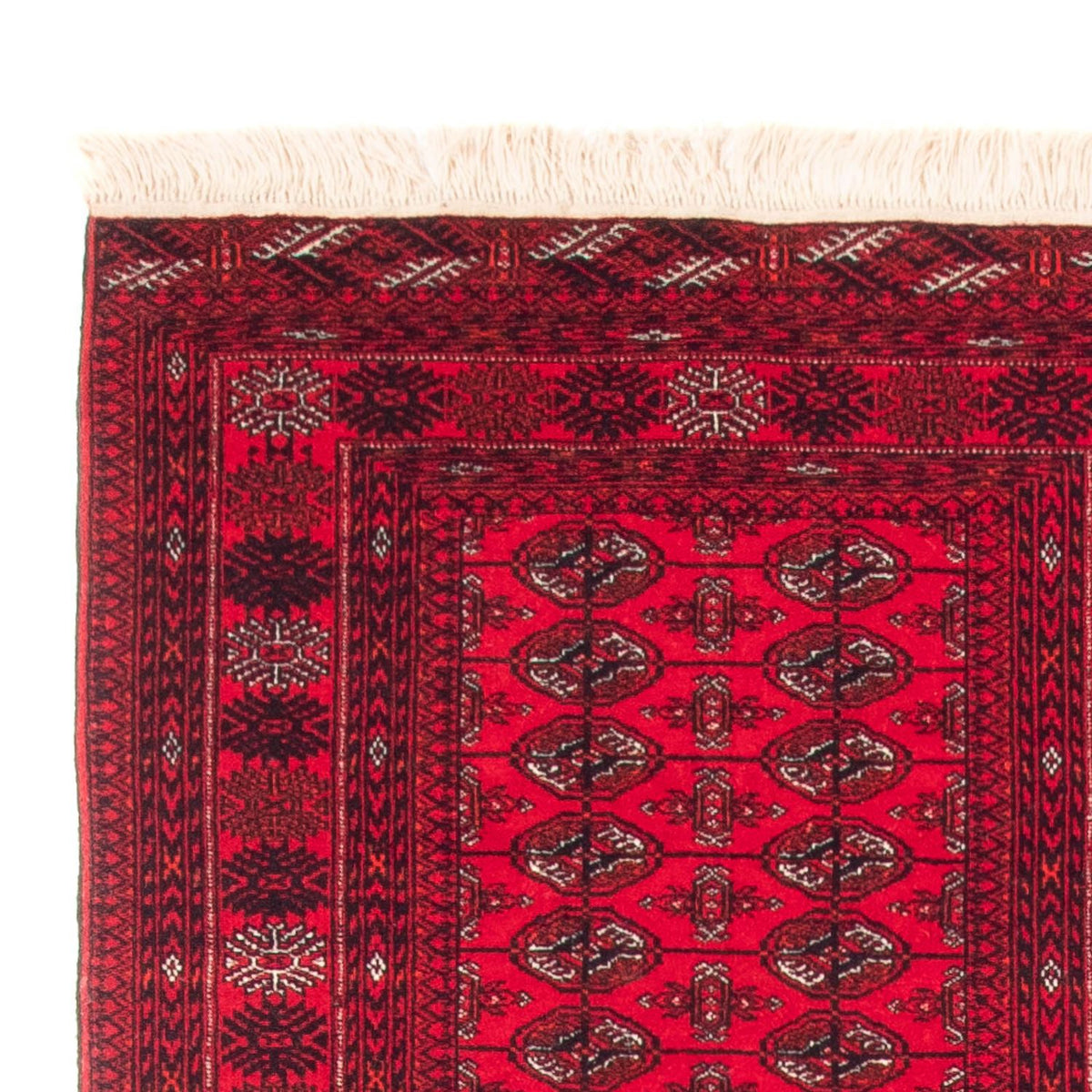 Tappeto corsia Tappeto afgano - Bukhara - 380 x 90 cm - rosso
