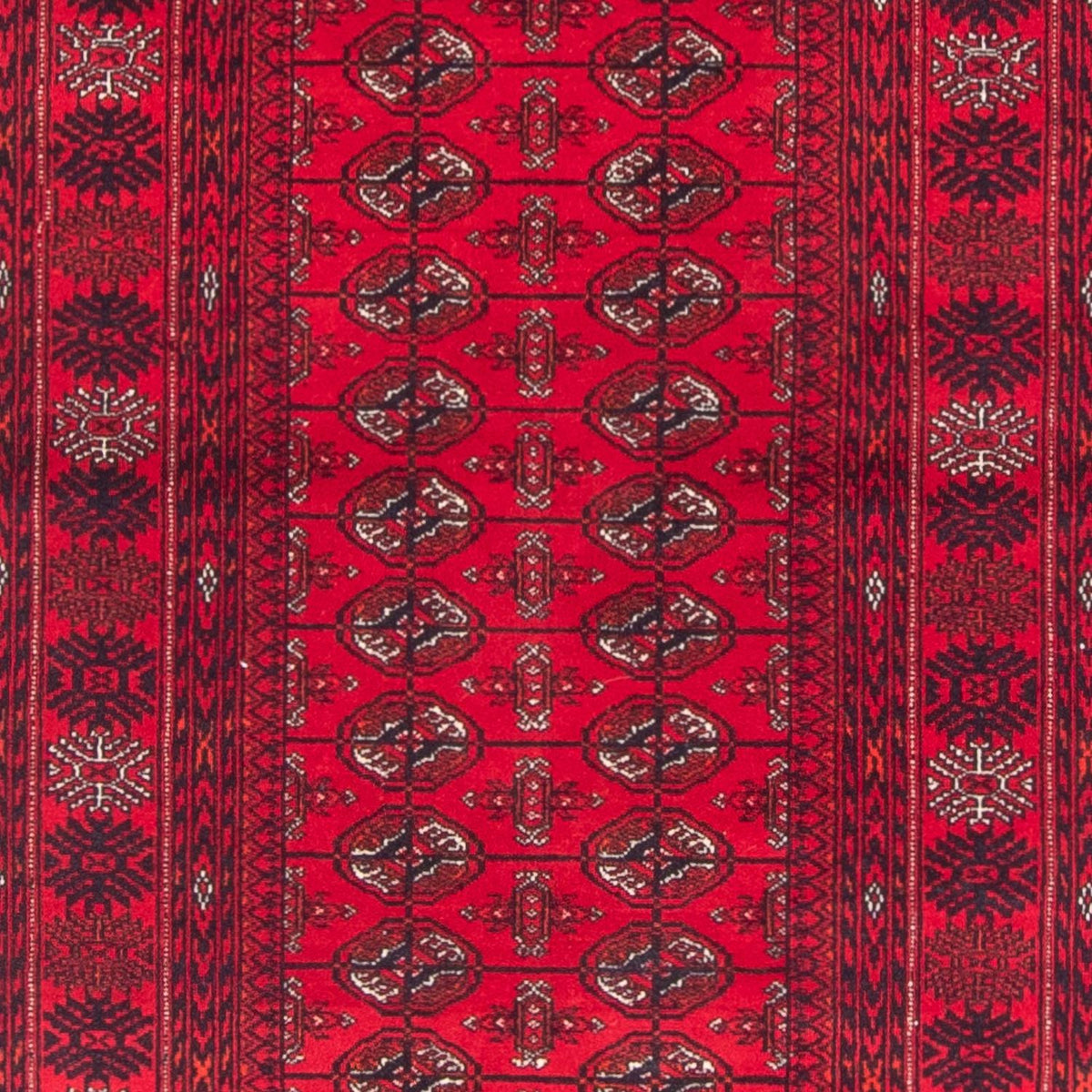 Tappeto corsia Tappeto afgano - Bukhara - 377 x 90 cm - rosso