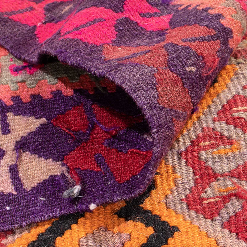 Tappeto corsia Tappeto Kelim - Vecchio - 374 x 129 cm - multicolore