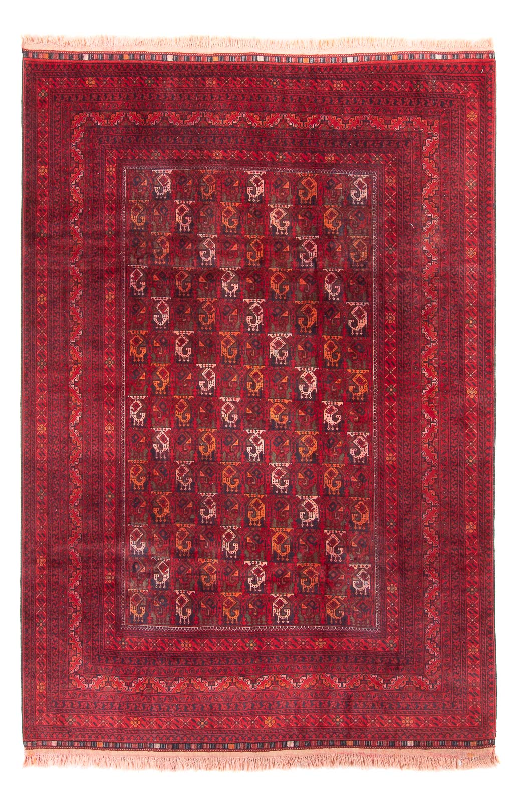 Tappeto afgano - 293 x 202 cm - rosso