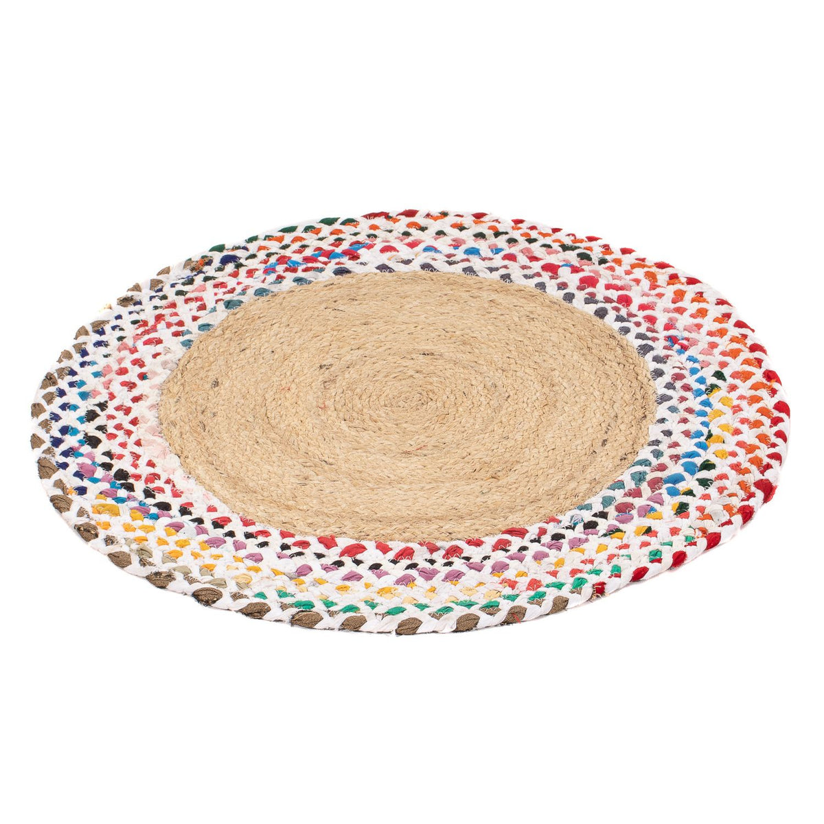Tappeto Sisal rotondo - 60 x 60 cm - multicolore