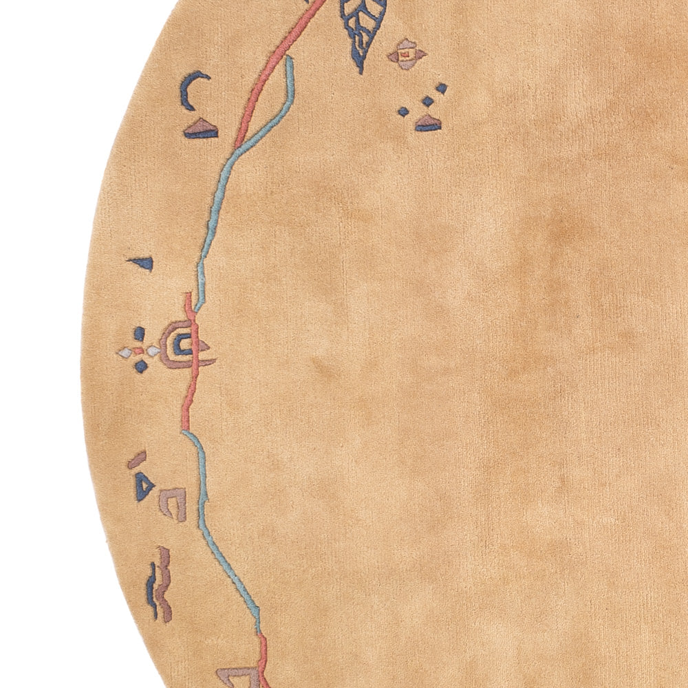 Tappeto Nepal - 240 x 240 cm - beige