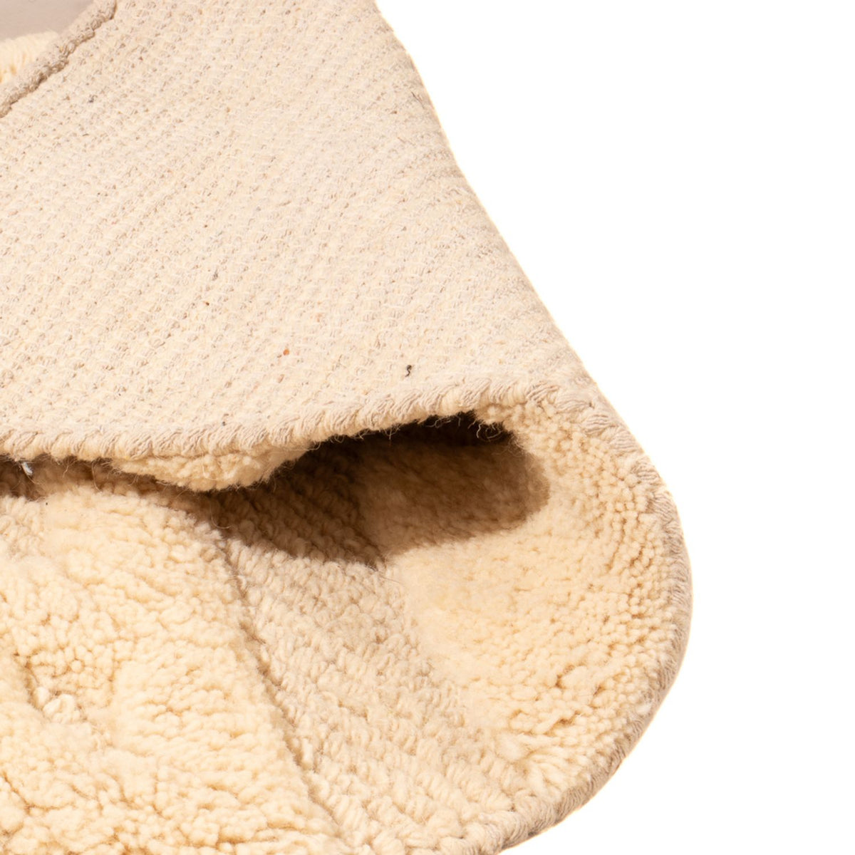 Tappeto di lana - 90 x 60 cm - beige chiaro