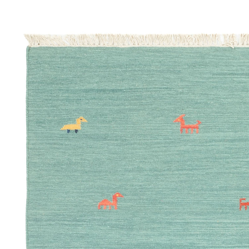 Tappeto Kelim - Tendenza - 240 x 160 cm - turchese