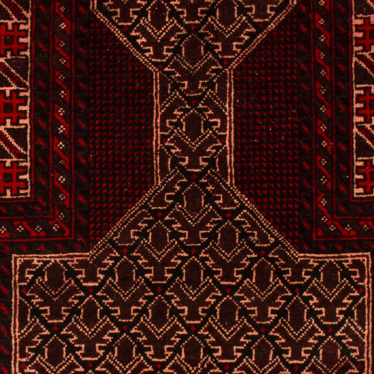 Tappeto Belutsch - 150 x 89 cm - rosso