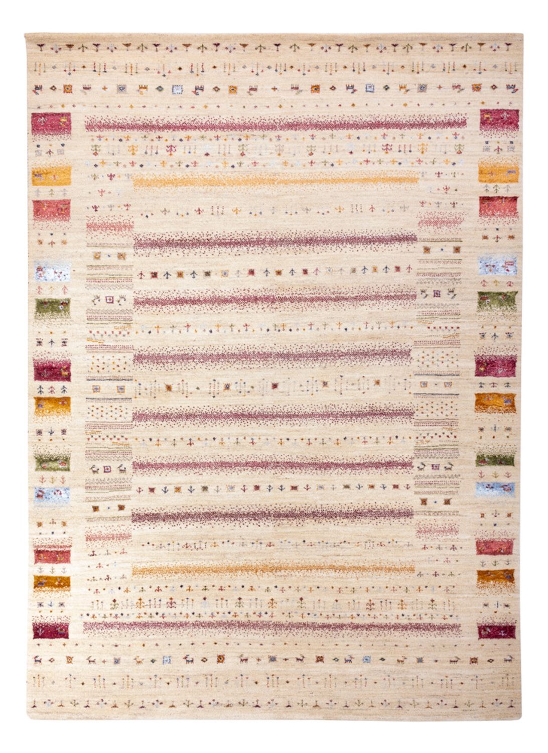 Tappeto Gabbeh - Loribaft Indus - 245 x 174 cm - crema