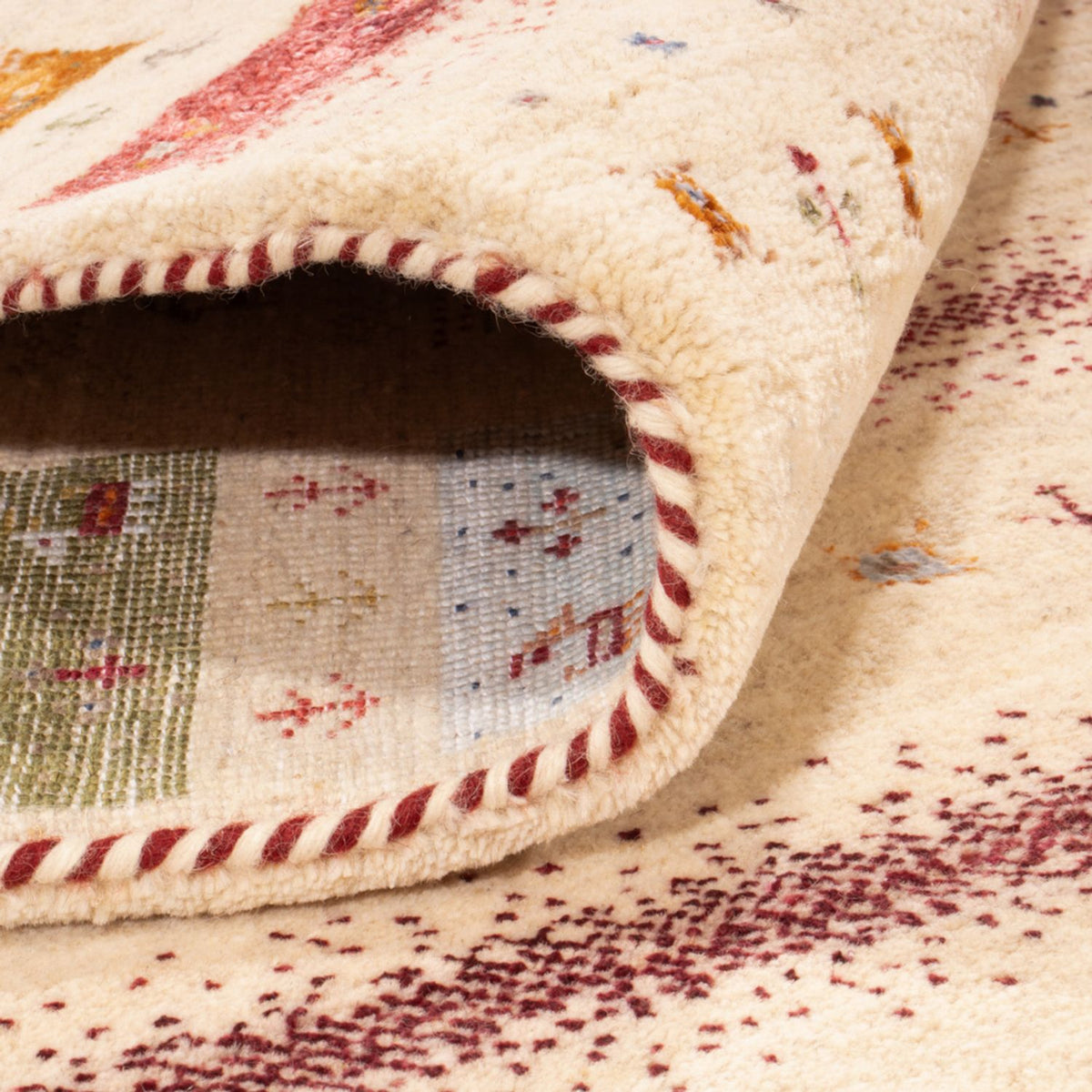 Tappeto Gabbeh - Loribaft Indus - 245 x 174 cm - crema