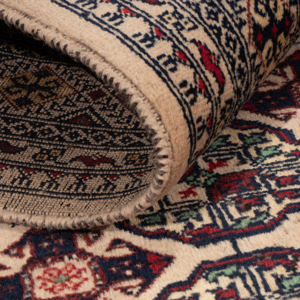 Tappeto afgano - 194 x 151 cm - grigio chiaro