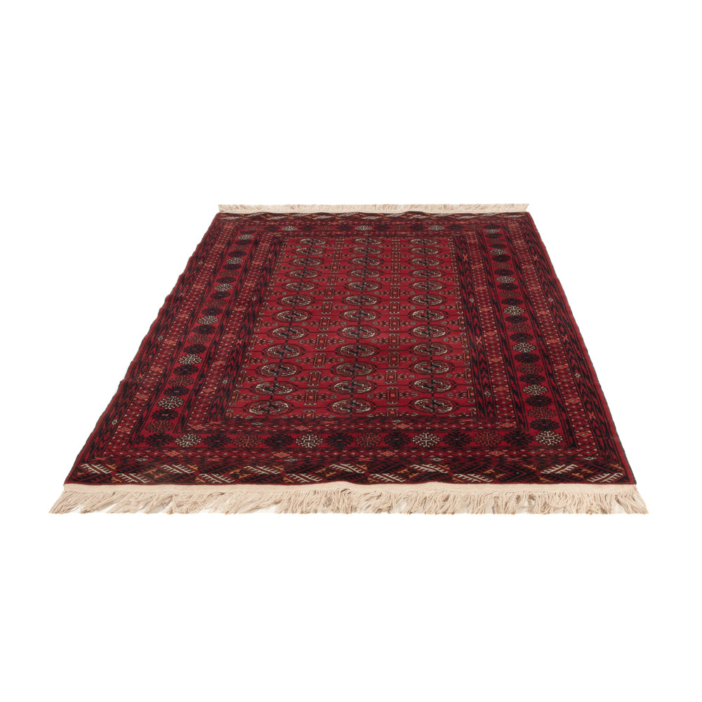 Tappeto afgano - Bukhara - 196 x 133 cm - rosso scuro