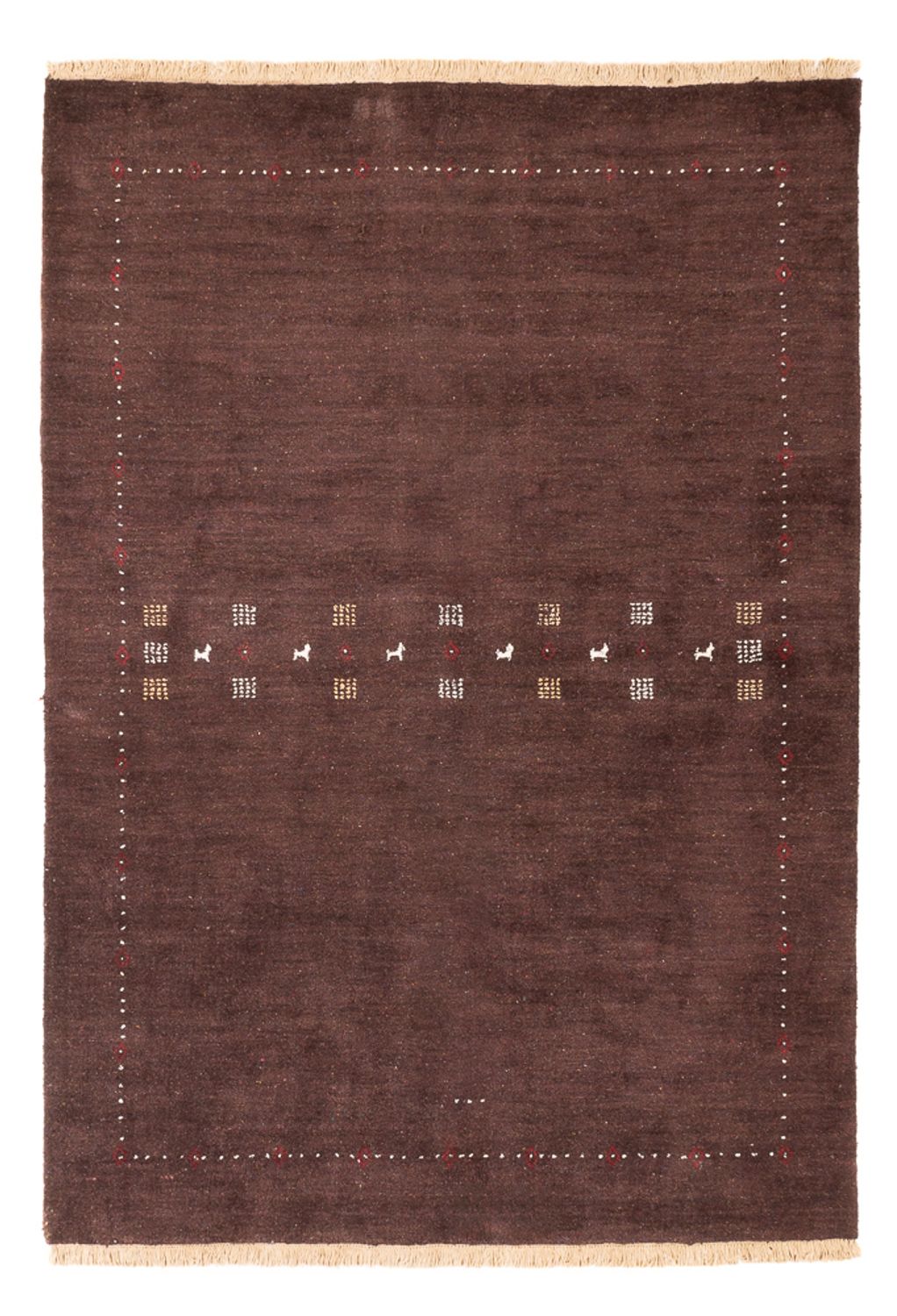 Tappeto Gabbeh - Loribaft Persero - 300 x 200 cm - cioccolato