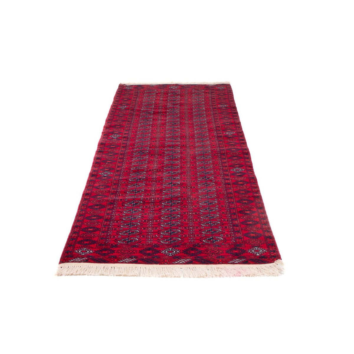 Tappeto corsia Tappeto afgano - Bukhara - 260 x 85 cm - rosso