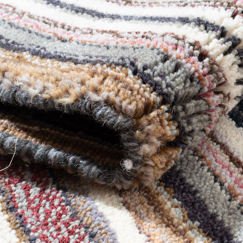 Tappeto corsia Tappeto di lana - 160 x 90 cm - multicolore