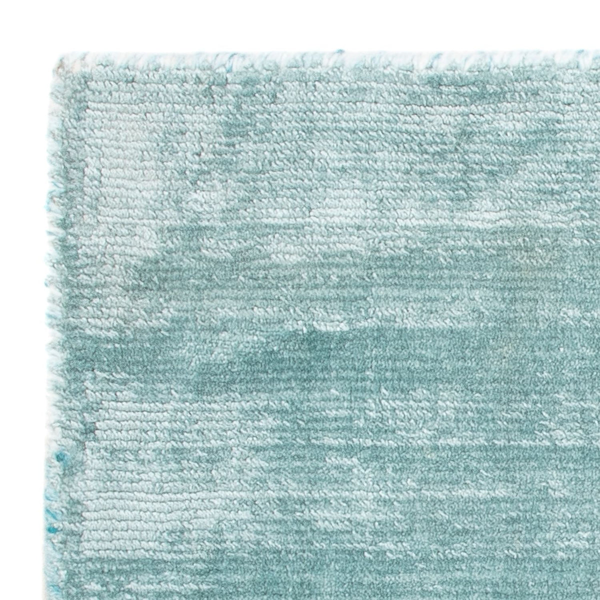 Tappeto in viscosa quadrato - 30 x 30 cm - blu chiaro