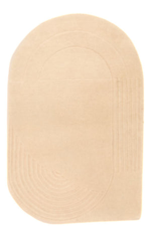 Tappeto di lana - 92 x 60 cm - beige