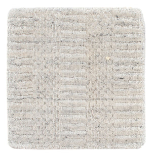 Tappeto di lana quadrato  - 30 x 30 cm - grigio chiaro