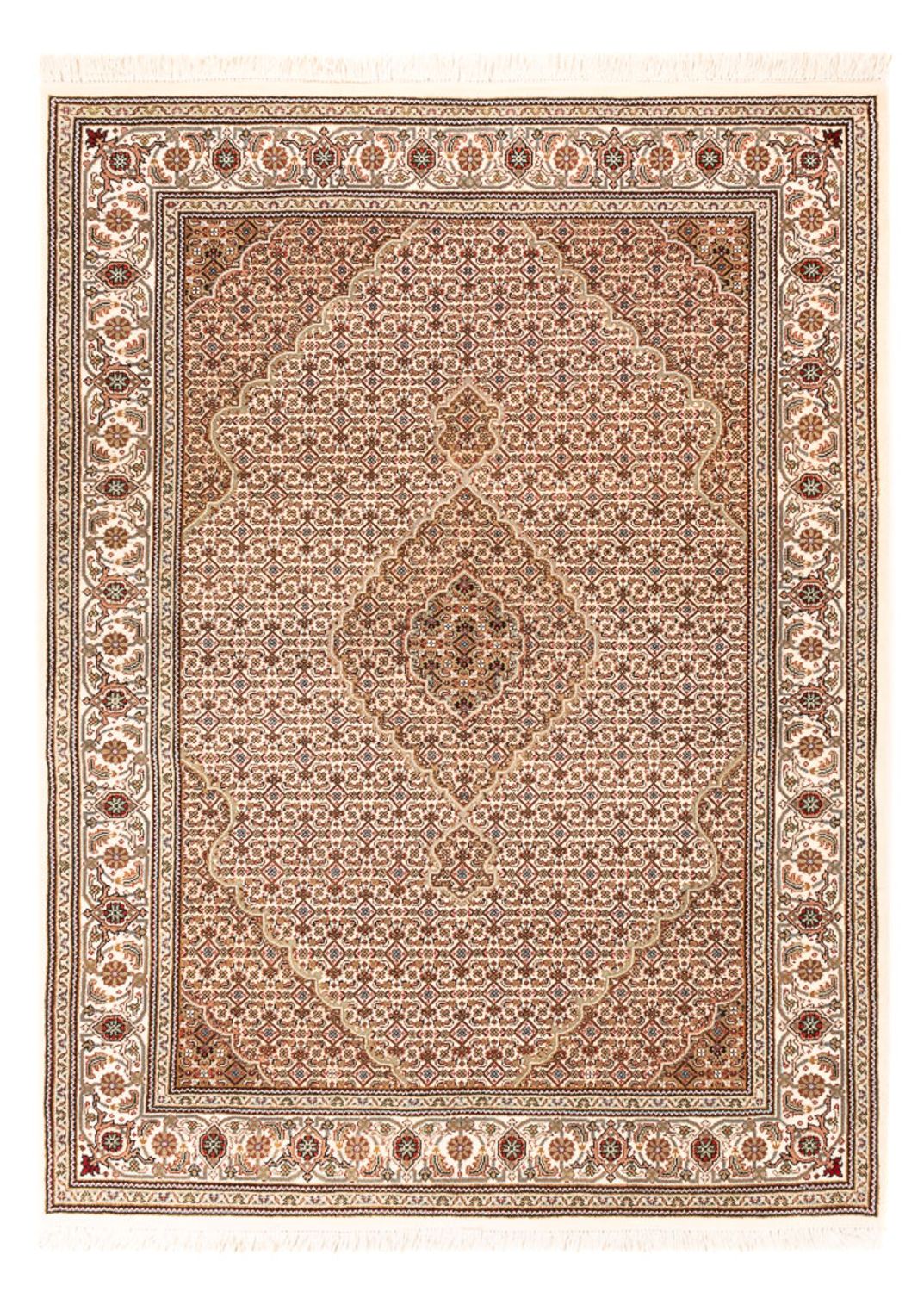 Tappeto orientale - Tabriz - 200 x 150 cm - beige scuro