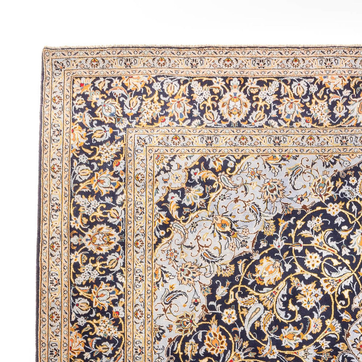 Tappeto Persero - Keshan - 425 x 307 cm - blu scuro