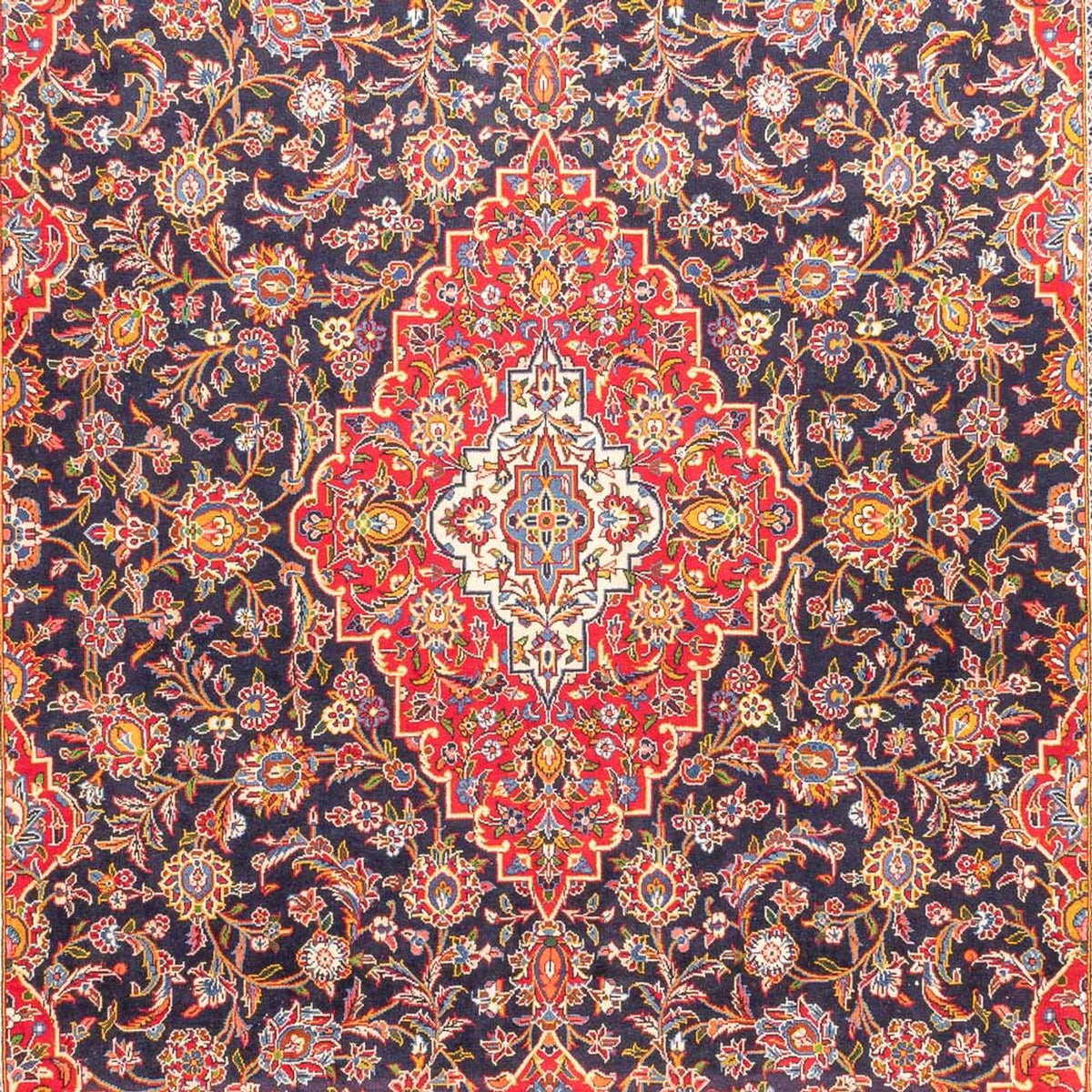 Tappeto Persero - Keshan - 445 x 310 cm - blu scuro