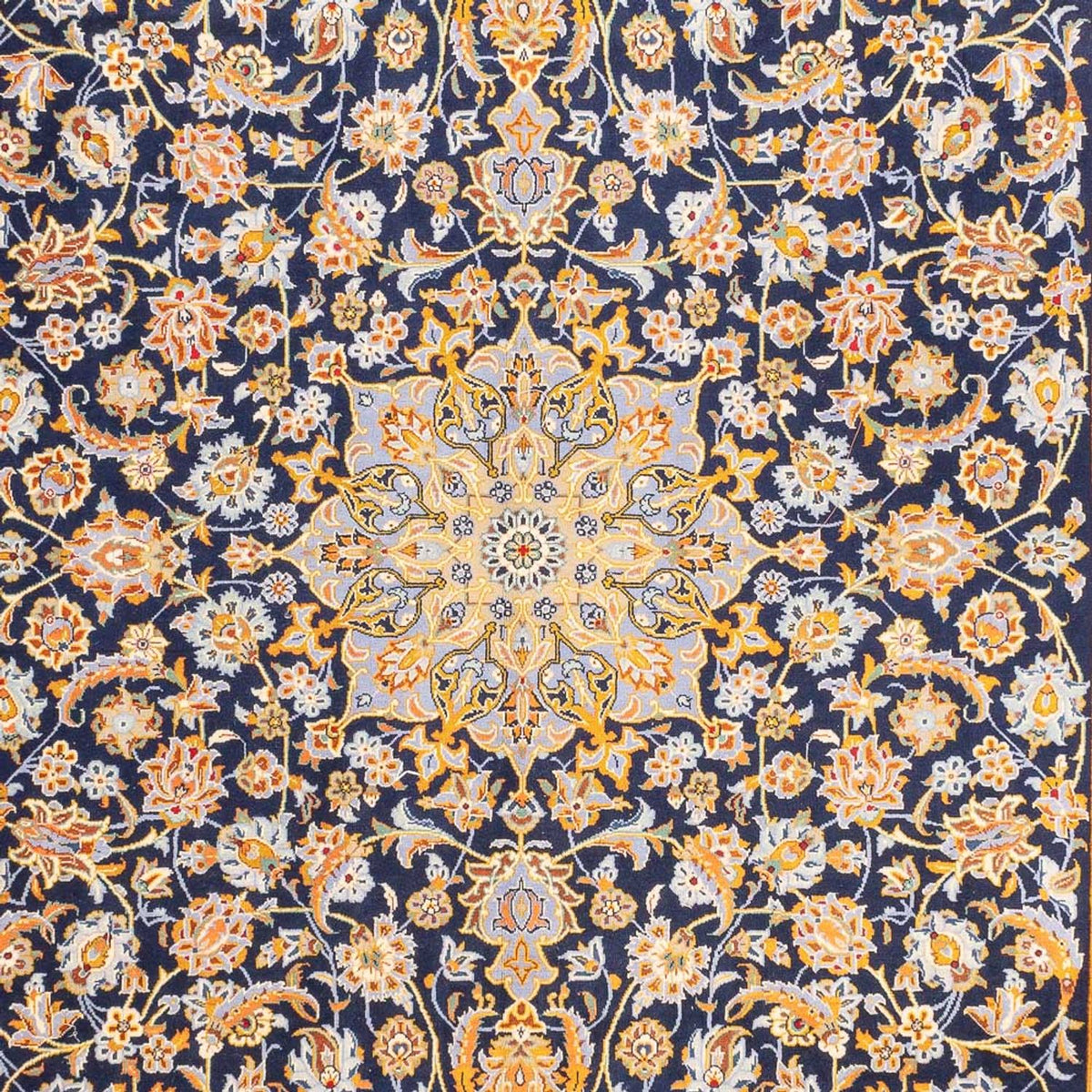 Tappeto Persero - Keshan - 402 x 288 cm - blu scuro