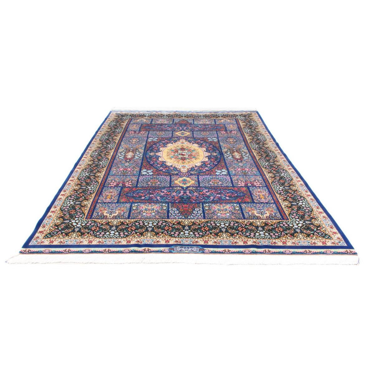 Tappeto Persero - Ghom - 300 x 200 cm - blu