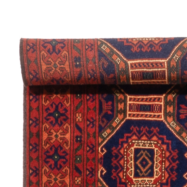 Tappeto corsia Tappeto afgano - 409 x 86 cm - beige scuro